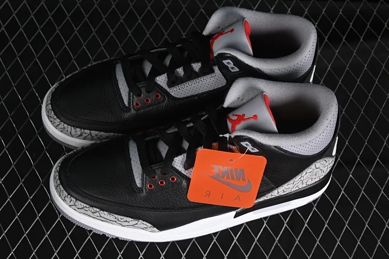 All categories Air Jordan Jordan series basketball shoes Air Jordan 3 GX foreign trade version Air Jordan 3 "Black Cement" AJ3 Jordan 3 first year black cement DN3707-010
